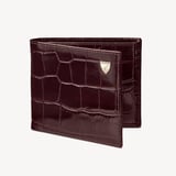 Billfold Coin Wallet Deep Shine Amazon Brown Croc
