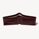 Billfold Coin Wallet Deep Shine Amazon Brown Croc