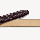Classic Men's Belt Deep Shine Amazon Brown Croc