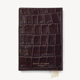 Passport Cover Deep Shine Amazon Brown Croc
