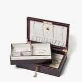 Savoy Jewellery Box Deep Shine Amazon Brown Croc