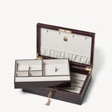 Savoy Jewellery Box Deep Shine Amazon Brown Croc