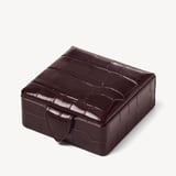 Stud Box Deep Shine Amazon Brown Croc