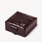 Stud Box Deep Shine Amazon Brown Croc