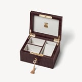 Three Piece Watch Box Deep Shine Amazon Brown Croc