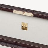 Five Piece Watch Box Deep Shine Amazon Brown Croc