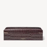 Five Piece Watch Box Deep Shine Amazon Brown Croc