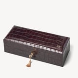 Five Piece Watch Box Deep Shine Amazon Brown Croc