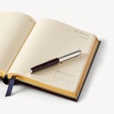 2027 A5 Day to Page Diary & Pen Set Deep Shine Amazon Brown Croc