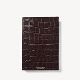 2027 A5 Day to Page Diary & Pen Set Deep Shine Amazon Brown Croc