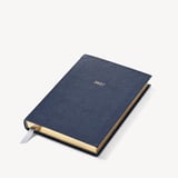 2027 A5 Day to Page Diary & Pen Set Navy Pebble