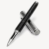 2027 A5 Day to Page Diary & Pen Set Deep Shine Black Croc