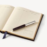 2027 A5 Week to View Diary & Pen Set Deep Shine Amazon Brown Croc