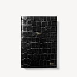 2027 A5 Week to View Diary & Pen Set Deep Shine Amazon Brown Croc