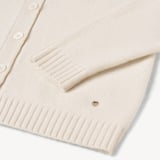 V-Neck Cashmere Cardigan Chalk