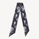 Skinny Silk Scarf Monochrome Pure Silk