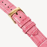 Mayfair® Classic Watch 23ct Gold Plated - Deep Shine Pink Croc