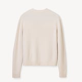 V-Neck Cashmere Cardigan Chalk