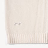 V-Neck Cashmere Cardigan Chalk