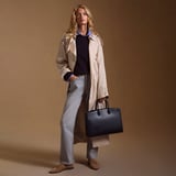 Madison Tote  Navy Saffiano