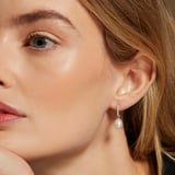 Drop Huggie Earrings 0.16ct Diamond