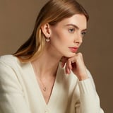 Diamond Bee Pendant Necklace 0.237ct White Sapphire & Citrine