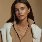 St Christopher Charm Necklace 18ct Gold Vermeil