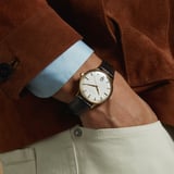 Mount Street Watch Yellow Gold PVD - Deep Shine Black Croc