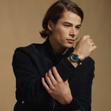 Mount Street Watch Stainless Steel - Deep Shine Navy Croc