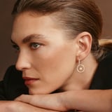 Statement Halo Pendant & Earrings Set Diamond, Pearl & 14ct Solid Gold