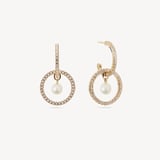 Statement Halo Pendant & Earrings Set Diamond, Pearl & 14ct Solid Gold