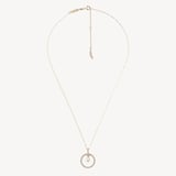 Statement Halo Pendant & Earrings Set Diamond, Pearl & 14ct Solid Gold