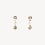 Celeste Drop Necklace, Bracelet & Earrings Set Diamond, Pearl & 14ct Solid Gold