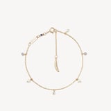 Celeste Drop Necklace, Bracelet & Earrings Set Diamond, Pearl & 14ct Solid Gold