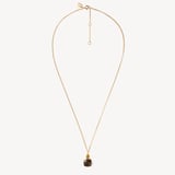 Duo Gemstone Necklace & Earrings Set Smoky Quartz, Citrine & 18ct Gold Vermeil