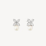 Edwardian Kiss Pendant & Studs Set White Topaz & Sterling Silver 925