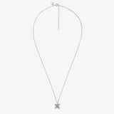 Edwardian Kiss Pendant & Studs Set White Topaz & Sterling Silver 925