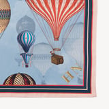 Up Up & Away Silk Scarf Dusky Blue Pure Silk