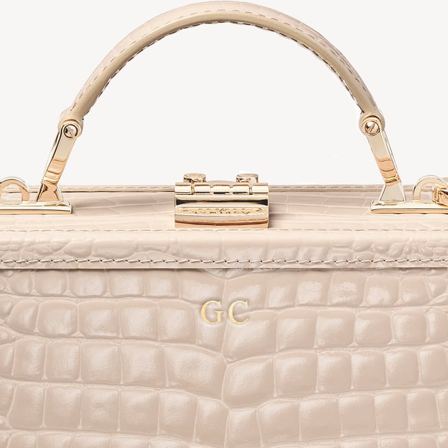 Trunk Soft Taupe Patent Croc