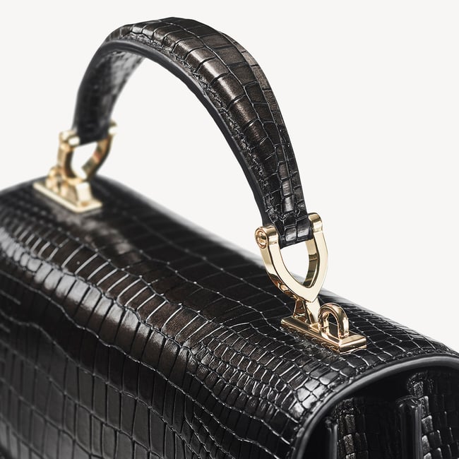 Midi Mayfair® 2 Deep Shine Black & Gold Ombre Croc