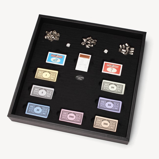 Monopoly Set Red Jewel Calf