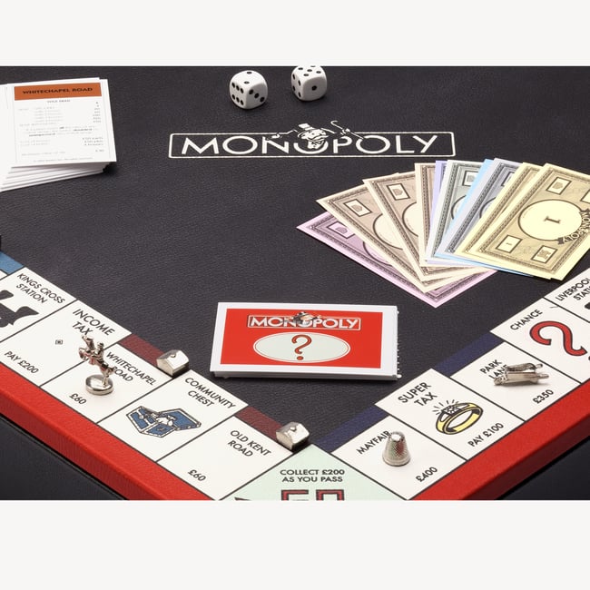 Monopoly Set Red Jewel Calf