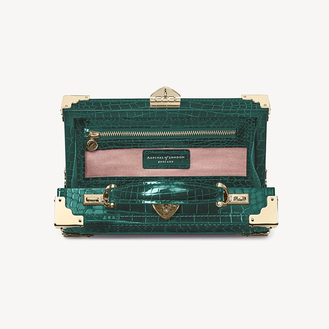 Trinket Box Evergreen Patent Croc
