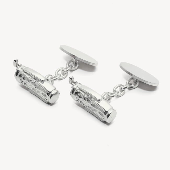 Personalised Sterling Silver Sporting Cufflinks Sterling Silver 925 Golf Bag