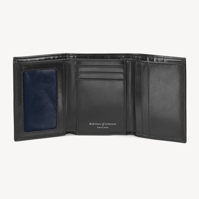 Trifold Wallet Smooth Black