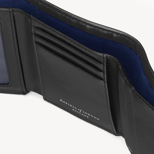Trifold Wallet Smooth Black