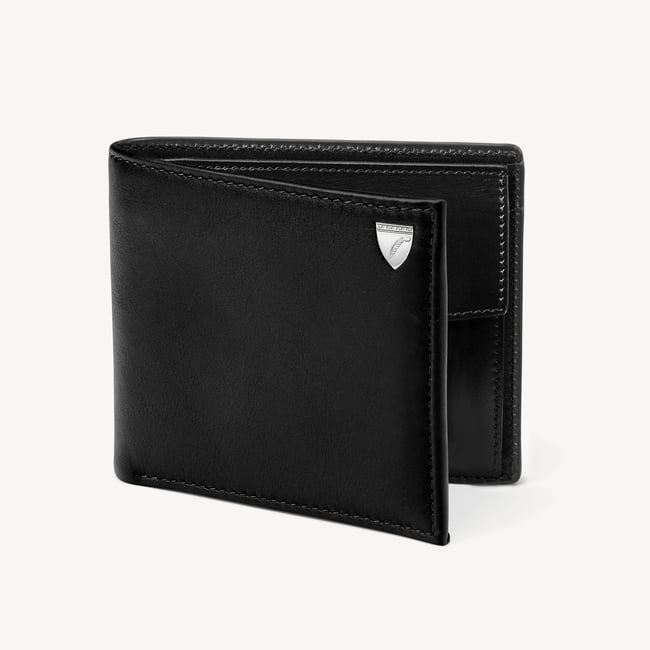 Billfold Coin Wallet Smooth Black