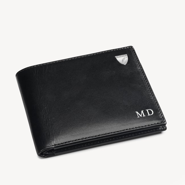8 Card Billfold Wallet Smooth Black