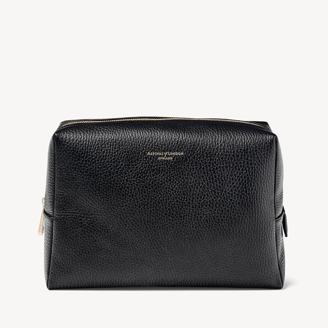 London Toiletry Bag Black Pebble