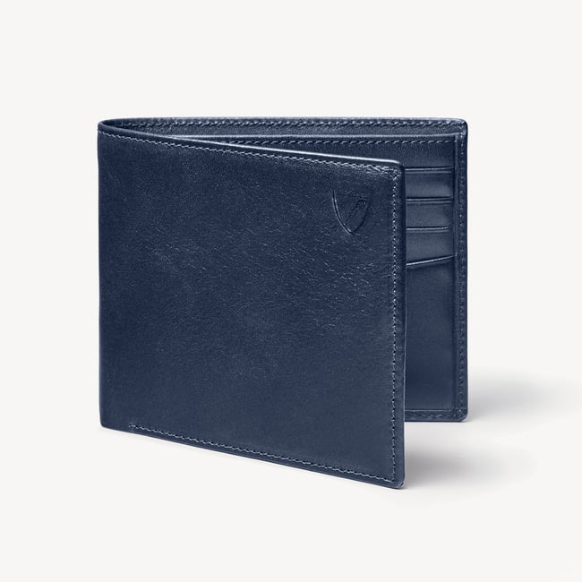 8 Card Billfold Wallet Smooth Navy